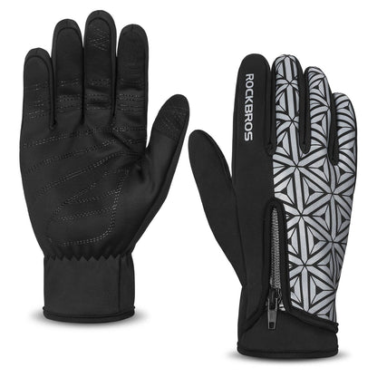 ROCKBROS Winter Fahrradhandschuhe Warm für Fahrrad Laufen Fitness Unisex - Fahrradhandschuhe ROCKBROS - EU - NooMii