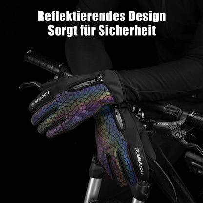 ROCKBROS Winter Fahrradhandschuhe Warm für Fahrrad Laufen Fitness Unisex - Fahrradhandschuhe ROCKBROS - EU - NooMii
