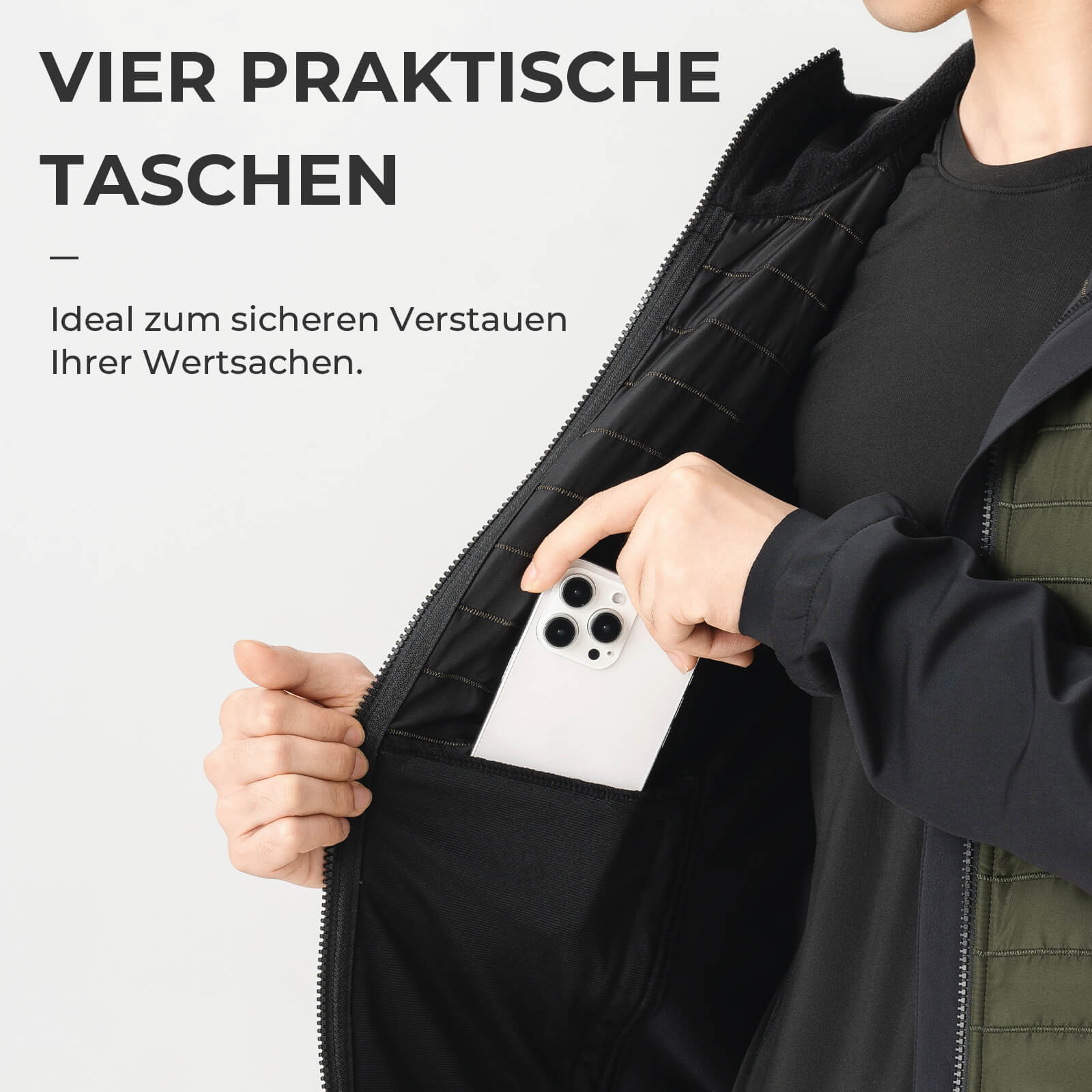 ROCKBROS Winter Fahrradjacke Herren Winddicht Thermo Softshelljacke mit Kapuze - Fahrradjacke ROCKBROS - EU - NooMii