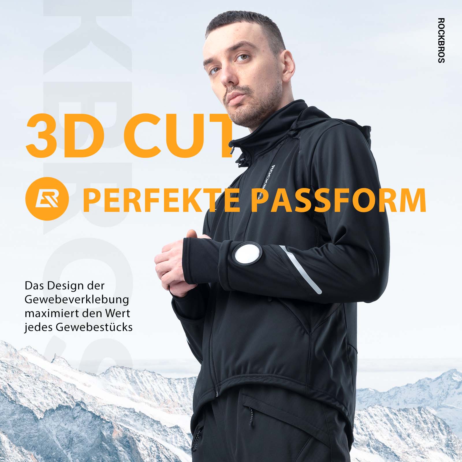 ROCKBROS Winter Fahrradjacke Winddicht – Mit TPU - Touchscreen - Bedienung - Fahrradjacke ROCKBROS - EU - NooMii