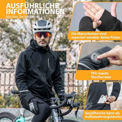 ROCKBROS Winter Fahrradjacke Winddicht – Mit TPU - Touchscreen - Bedienung - Fahrradjacke ROCKBROS - EU - NooMii