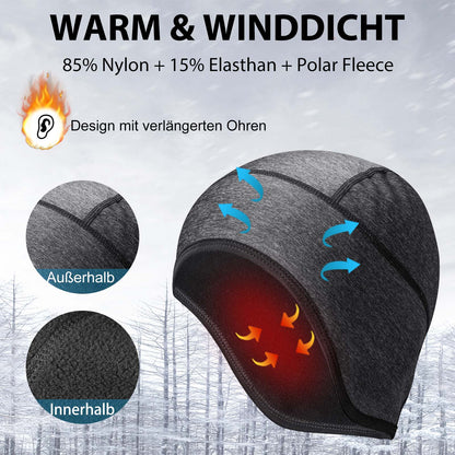 ROCKBROS Winter Fahrradmütze Helm Unterziehmütze mit reflektierendes Logo - Fahrrad Mütze ROCKBROS - EU - NooMii