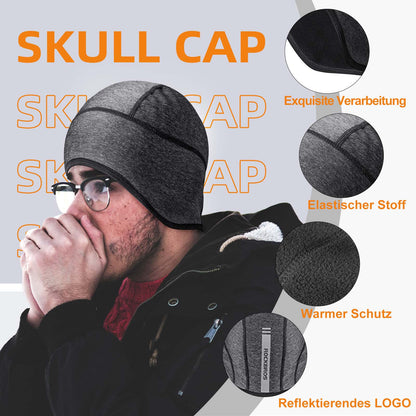 ROCKBROS Winter Fahrradmütze Helm Unterziehmütze mit reflektierendes Logo - Fahrrad Mütze ROCKBROS - EU - NooMii