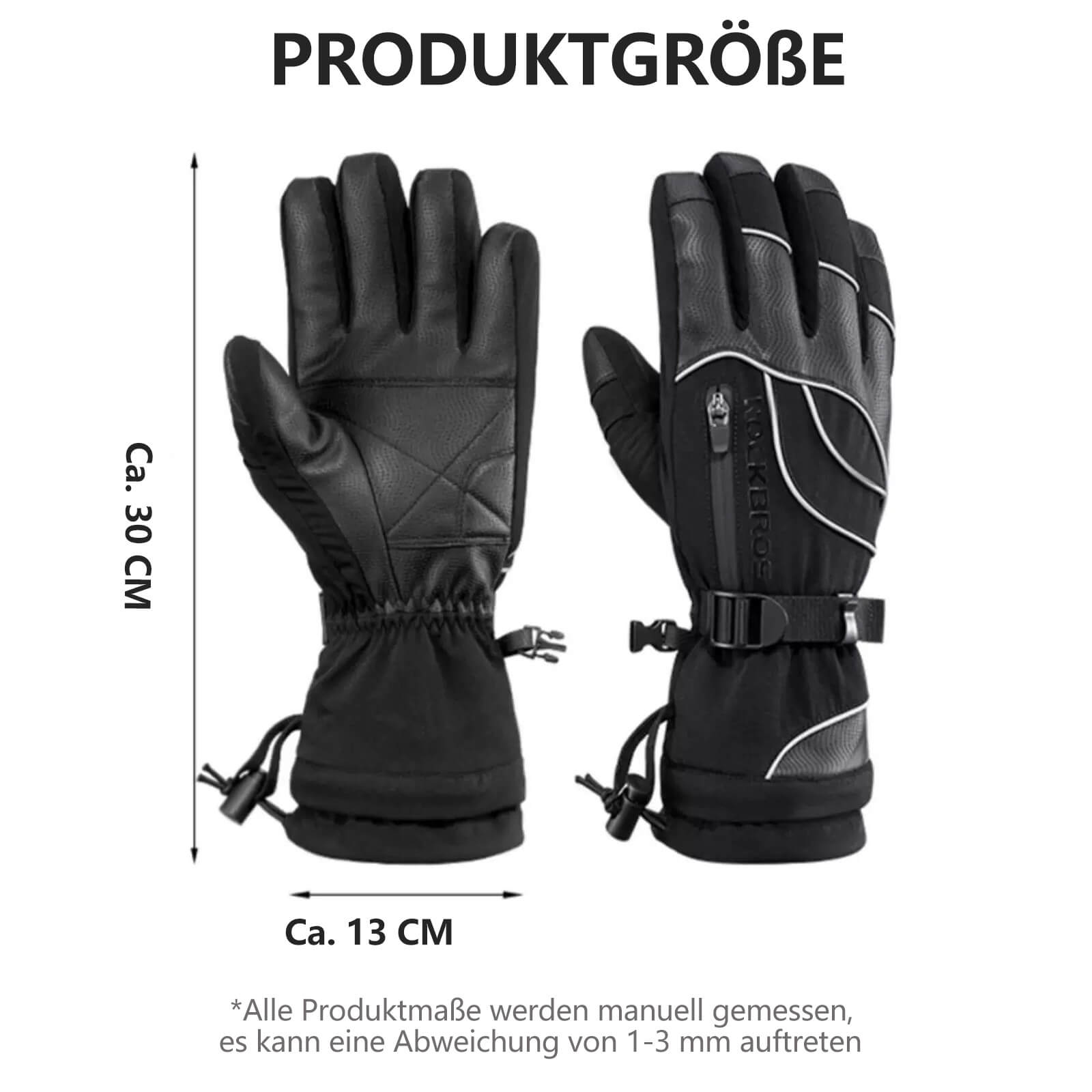 ROCKBROS Winter Handschuhe Warm Skihandschuhe Winddicht - 20℃ M - XL - Fahrradhandschuhe ROCKBROS - EU - NooMii