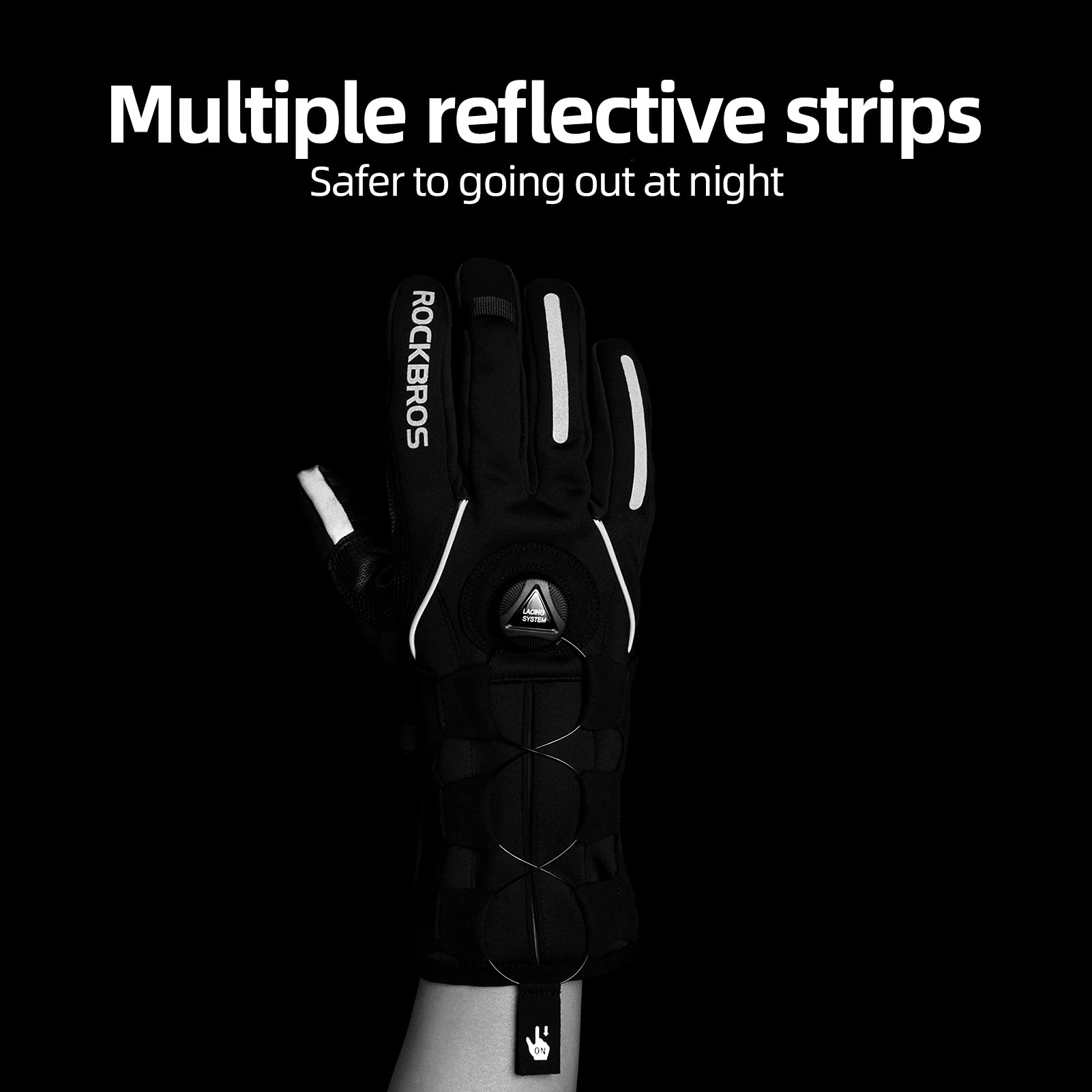 ROCKBROS Winter Skihandschuhe Touchscreen - Design Winddicht Unisex - Fahrradhandschuhe ROCKBROS - EU - NooMii