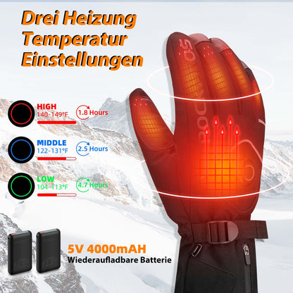 ROCKBROS Winter Skihandschuhe Wiederaufladbare Beheizte Handschuhe Schwarz - Fahrradhandschuhe ROCKBROS - EU - NooMii