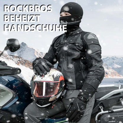 ROCKBROS Winter Skihandschuhe Wiederaufladbare Beheizte Handschuhe Schwarz - Fahrradhandschuhe ROCKBROS - EU - NooMii
