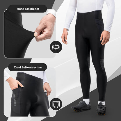 ROCKBROS Winter Thermo - Fahrradhose Fleece - Kompressions - Leggings 3 Taschen - Fahrradhose ROCKBROS - EU - NooMii