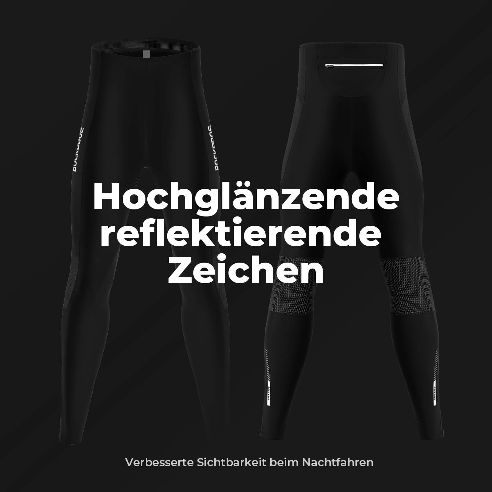ROCKBROS Winter Thermo - Fahrradhose Fleece - Kompressions - Leggings 3 Taschen - Fahrradhose ROCKBROS - EU - NooMii