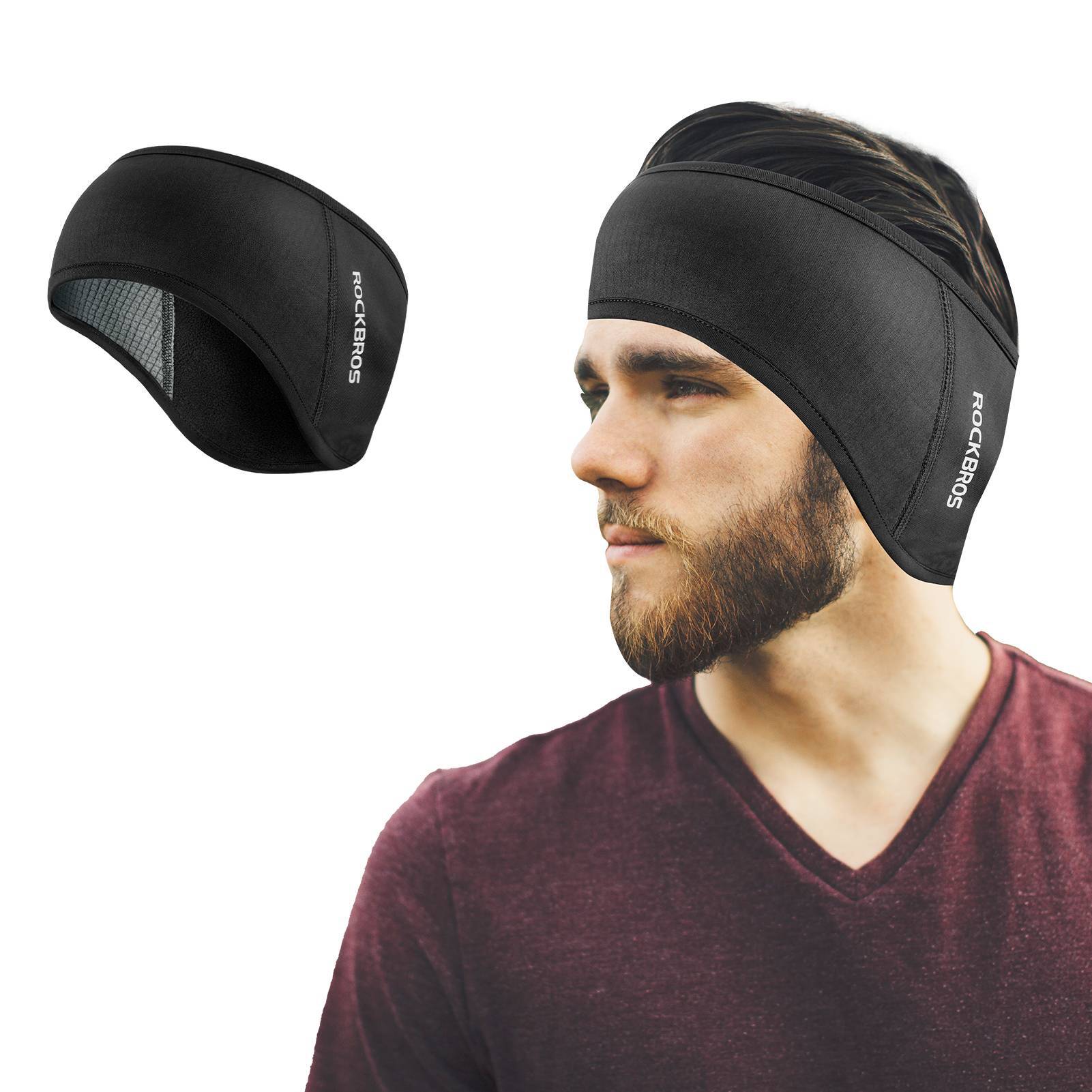 ROCKBROS Winter Thermo Radfahren Ohrwärmer Stirnbänder für Männer Frauen - Fahrrad Mütze ROCKBROS - EU - NooMii