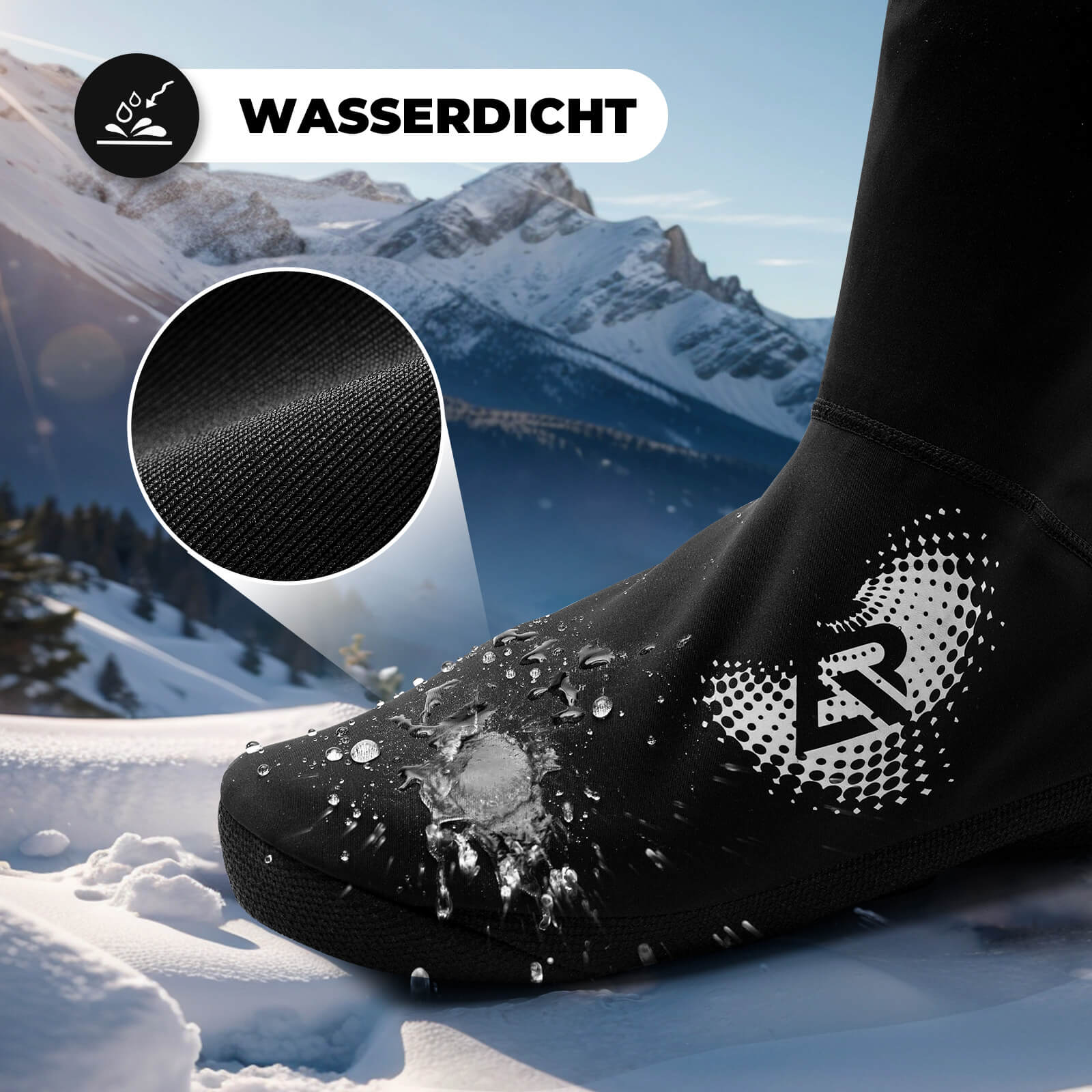 ROCKBROS Winter Warm Überschuhe Wasserabweisend Schuhüberzieher - Fahrrad Überschuhe ROCKBROS - EU - NooMii