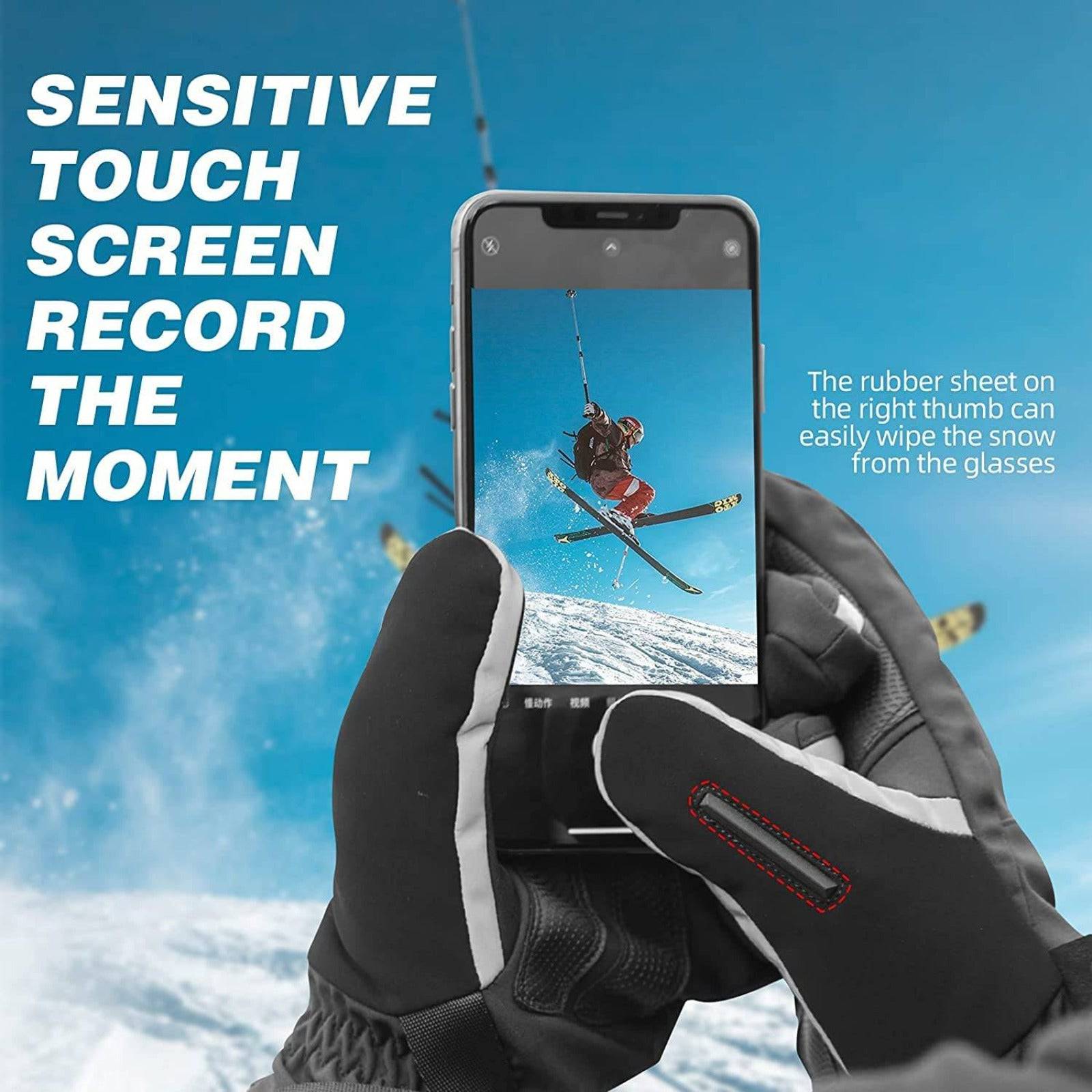 ROCKBROS Winterhandschuhe Fahrradhandschuhe Herren Winddicht M - 2XL - Fahrradhandschuhe ROCKBROS - EU - NooMii