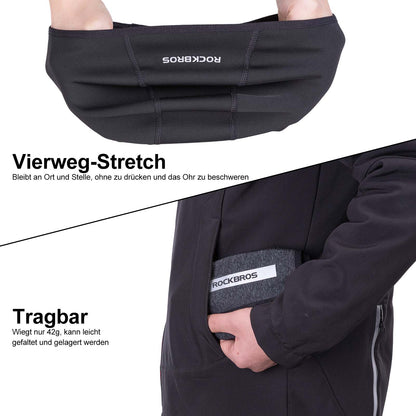 ROCKBROS Wintermütze Warm Strickmütze für Radfahren & Skifahren Schwarz - Fahrrad Mütze ROCKBROS - EU - NooMii