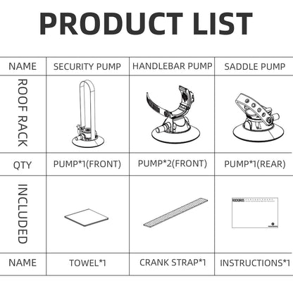 ROCKBRSO Fahrradträger Tragbar Autodachträger Einfach zu installieren - ROCKBROS - EU - NooMii