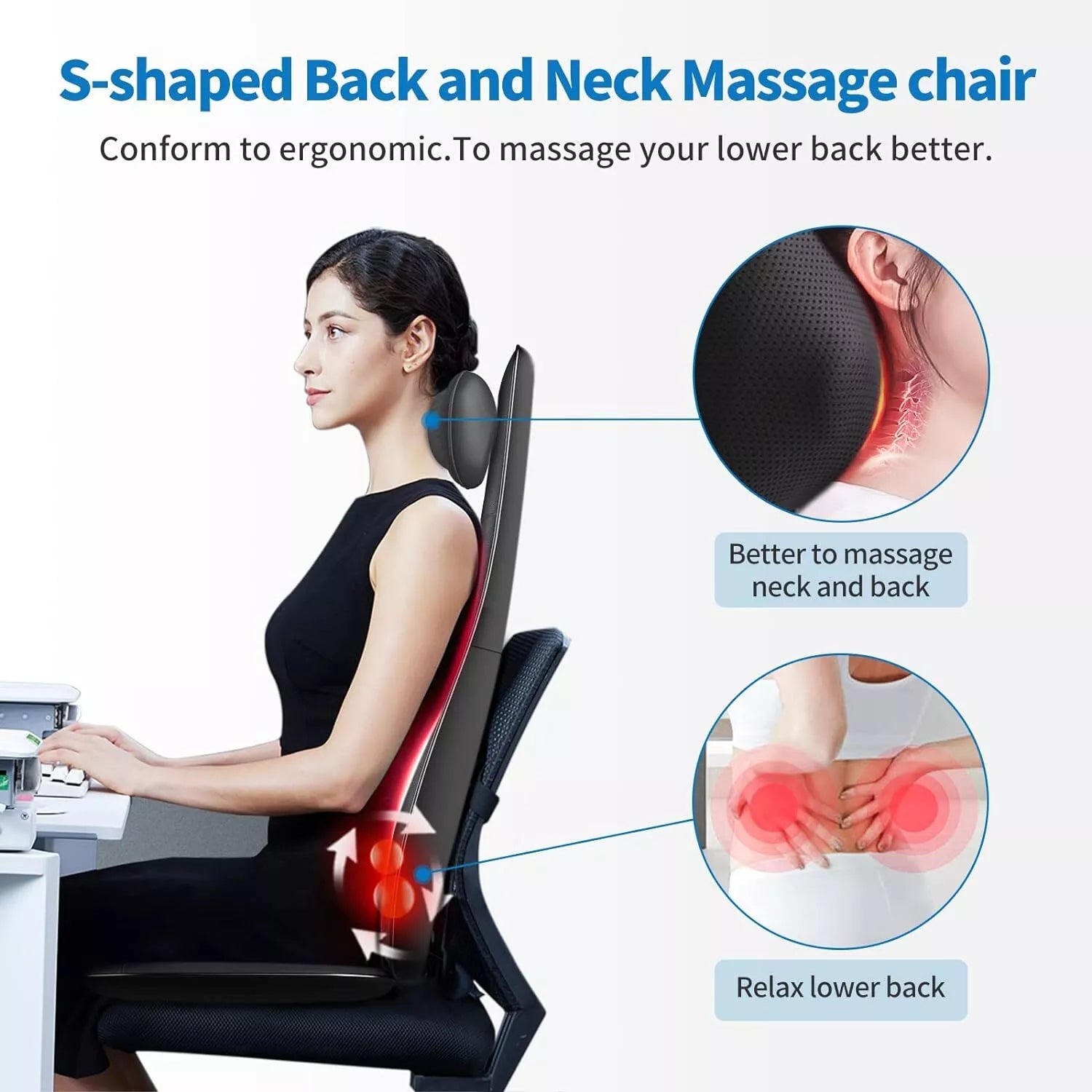 RENPHO Neck & Back Massage Cushion - S-