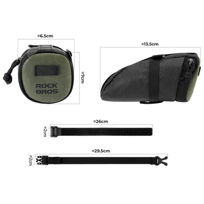 Satteltasche Wasserabweisend Kompakt 0.2L - Fahrradtaschen ROCKBROS - EU - NooMii