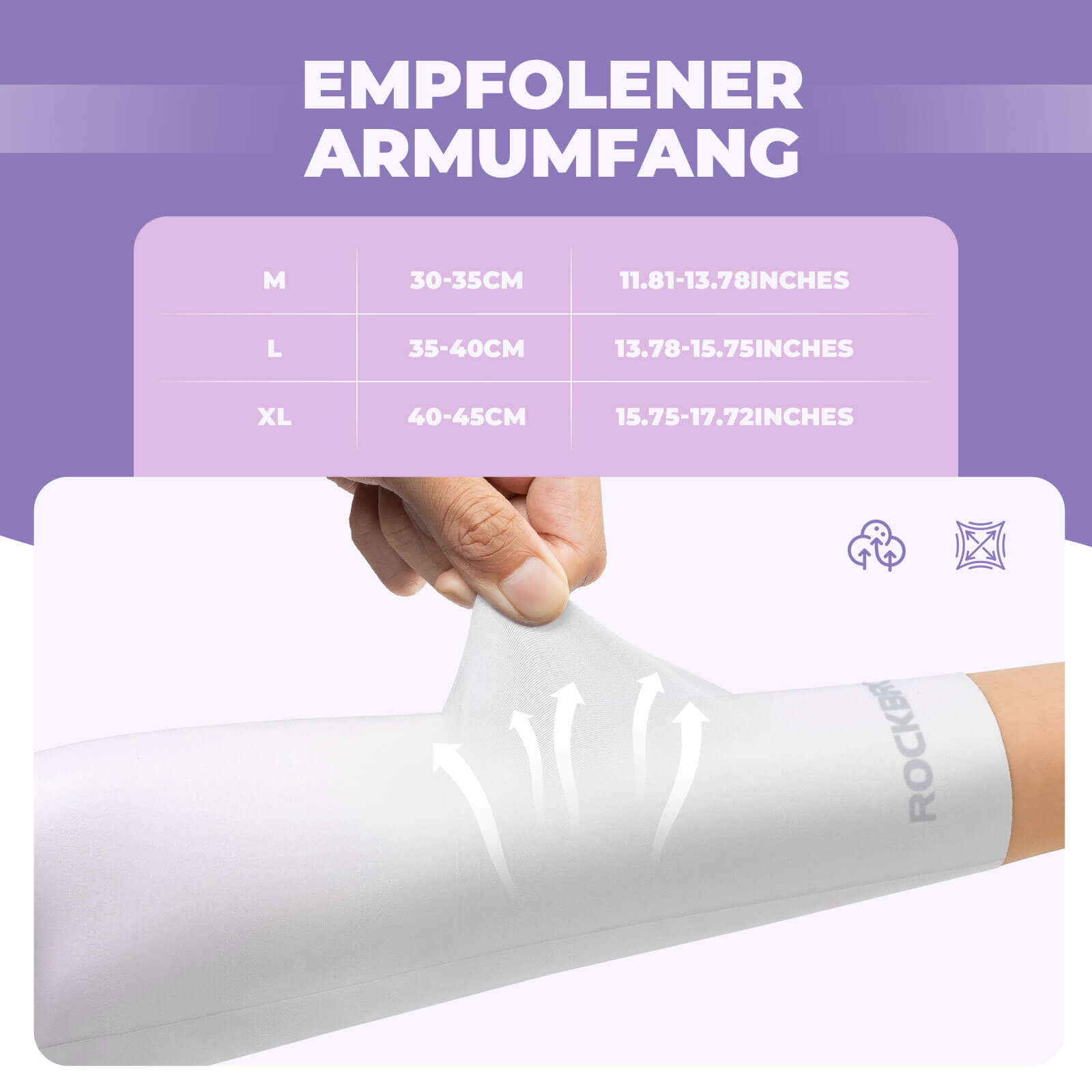 Sonnen Armlinge Arm Sleeve Kühles Gefühl Schnelltrocknend - Armlinge & Beinlinge ROCKBROS - EU - NooMii