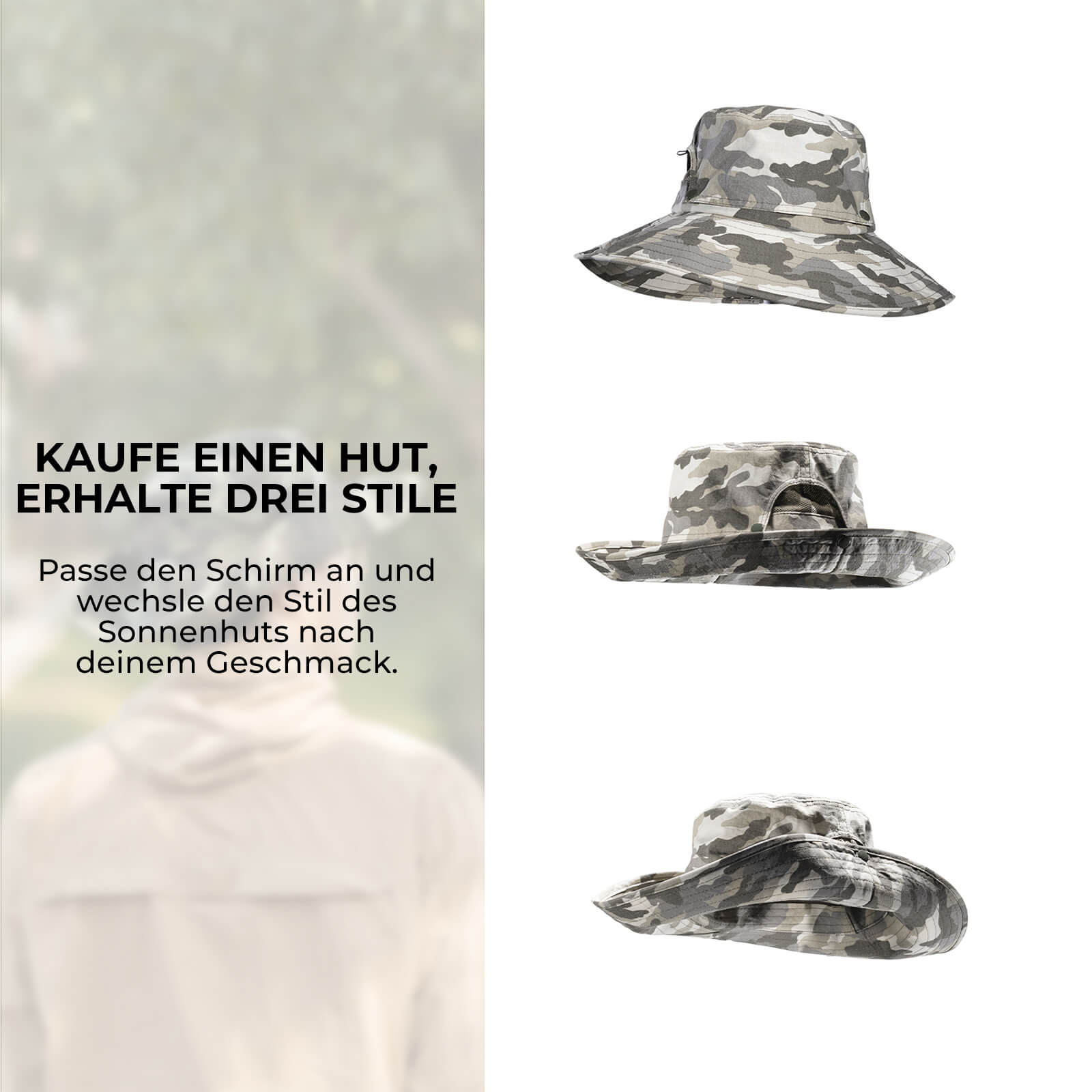 Sonnenhut Outdoor Wanderhut Fischerhut UV - Schutz - Fahrrad Mütze ROCKBROS - EU - NooMii