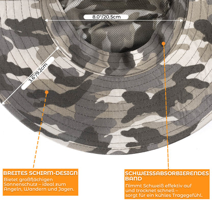 Sonnenhut Outdoor Wanderhut Fischerhut UV - Schutz - Fahrrad Mütze ROCKBROS - EU - NooMii