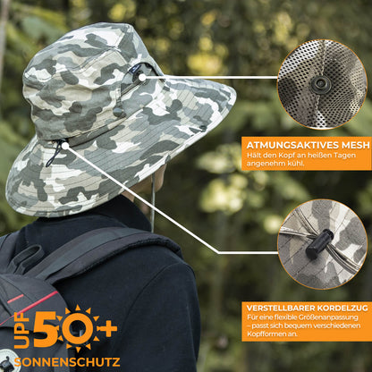 Sonnenhut Outdoor Wanderhut Fischerhut UV - Schutz - Fahrrad Mütze ROCKBROS - EU - NooMii
