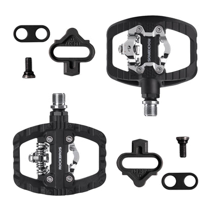 SPD - Klickpedale & Plattformpedale 2 - in - 1 inkl. Cleats 9/16" - Fahrradpedale ROCKBROS - EU - NooMii