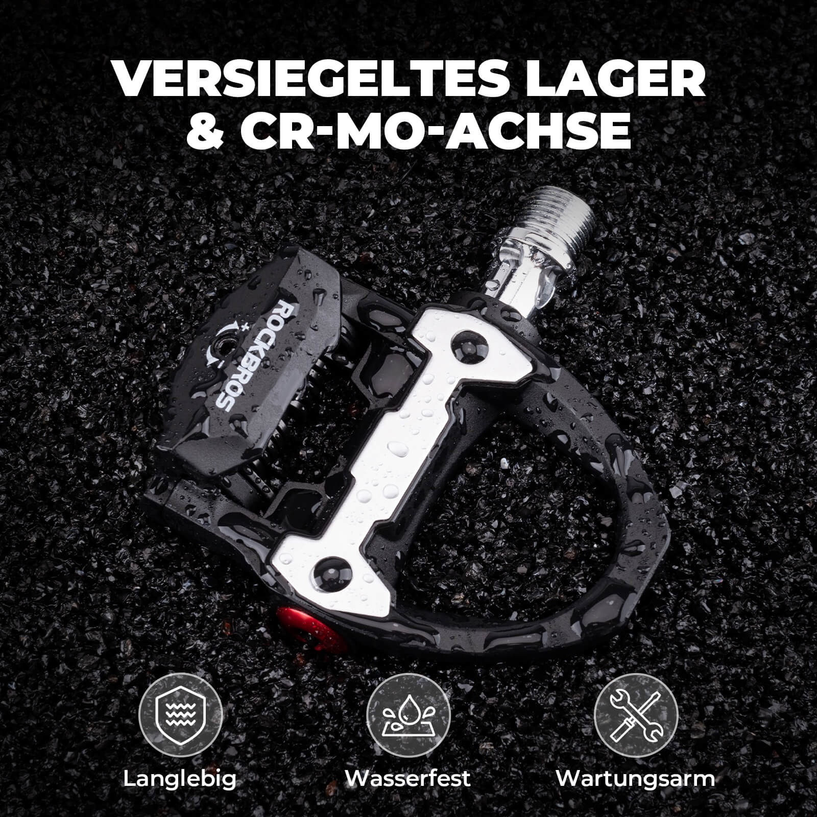 SPD Pedale Einstellbarer Spannung inkl. Cleats für Rennrad Wettkampf - Fahrradpedale ROCKBROS - EU - NooMii