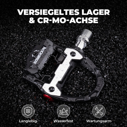 SPD Pedale Einstellbarer Spannung inkl. Cleats für Rennrad Wettkampf - Fahrradpedale ROCKBROS - EU - NooMii