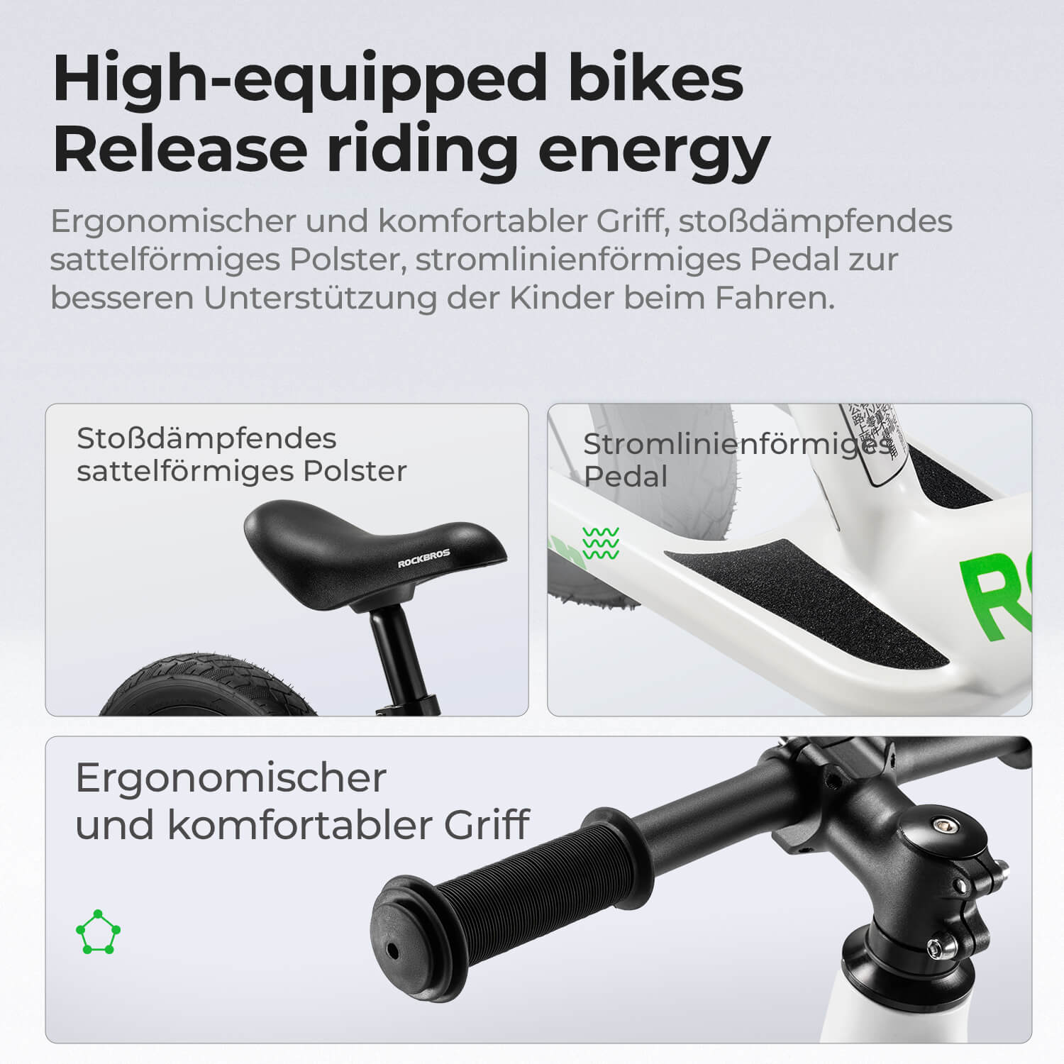 TRIH - Laufrad 12" für Kinder - Fahrräder ROCKBROS - EU - NooMii