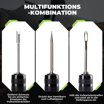 Tubeless Reifenpannenset mit Gummistopfen, Aluminiumgehäus, Griff - Werkzeuge ROCKBROS - EU - NooMii