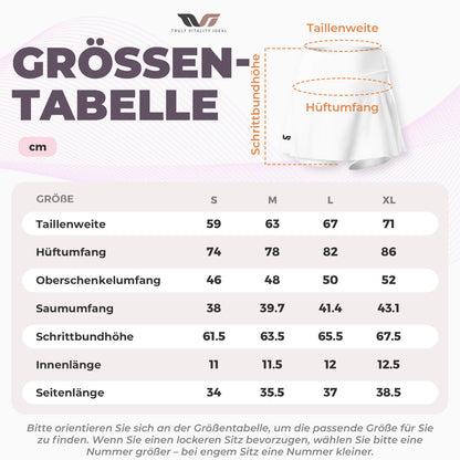 TVI Damen 2 in 1 Fahrradrock Kurze Gepolstert Radlerhose mit Tasche - Fahrradhose ROCKBROS - EU - NooMii