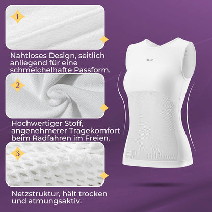 TVI Damen Ärmellos Radtrikot Fahrradweste Sommer - Funktionsshirt ROCKBROS - EU - NooMii