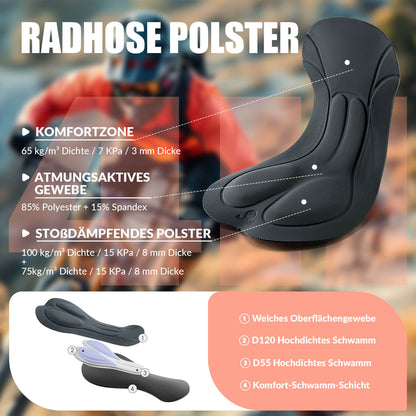 TVI Damen Trägerhose Fahrradhose Gepolstert Schnell Trocknende - Fahrradhose ROCKBROS - EU - NooMii