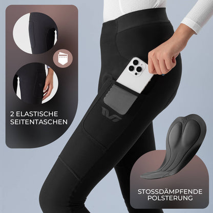 TVI Lange Fahrradhose mit Sitzpolster Atmungsaktiv Warm - Fahrradhose ROCKBROS - EU - NooMii