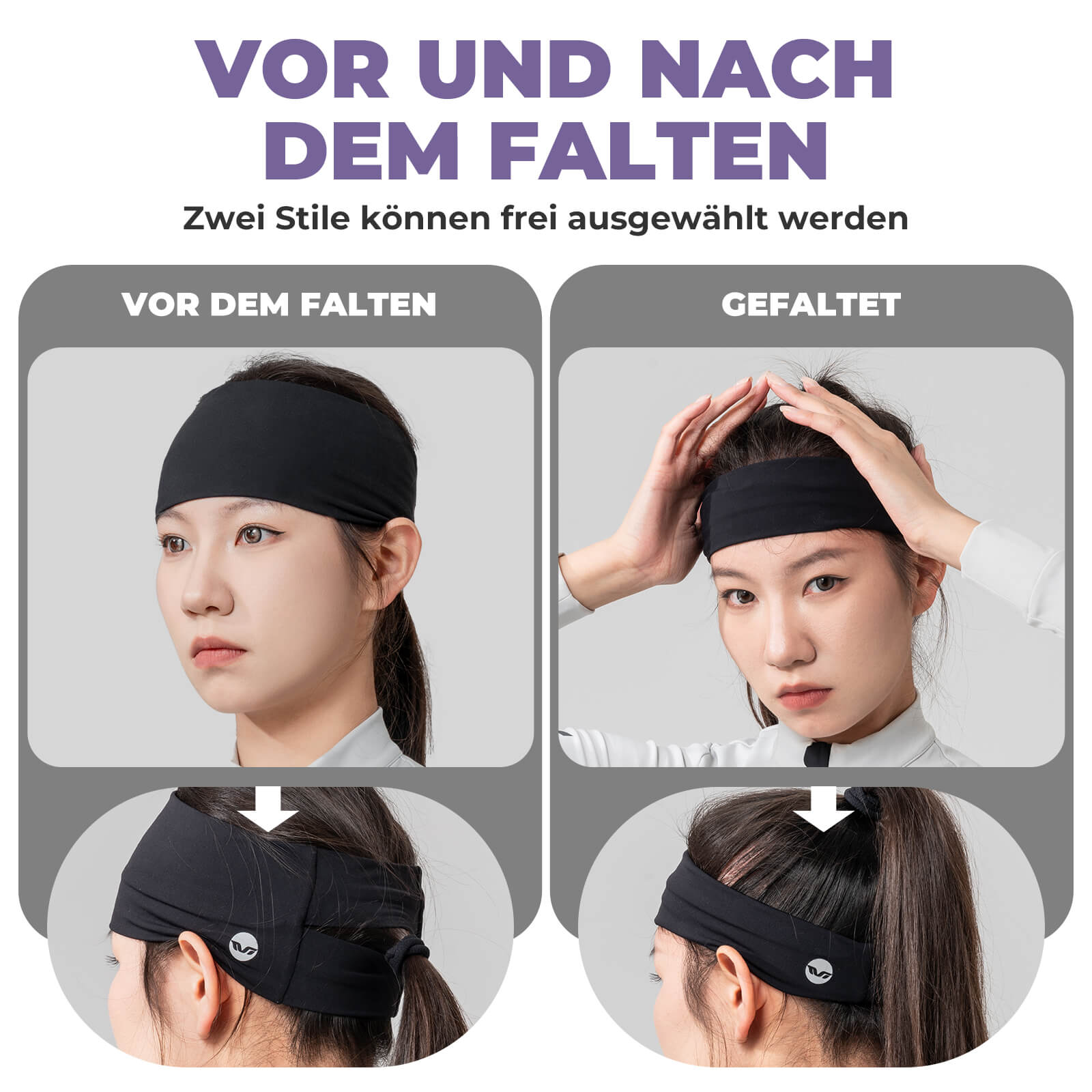 TVI Stirnbänder Sport Headband für Damen Elastisch - ROCKBROS - EU - NooMii
