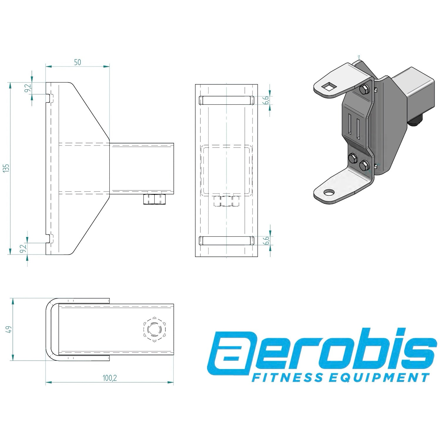 Wall Rail - Fast height adjustment for revvll and Kinetic Trainer - aerobis fitness - NooMii