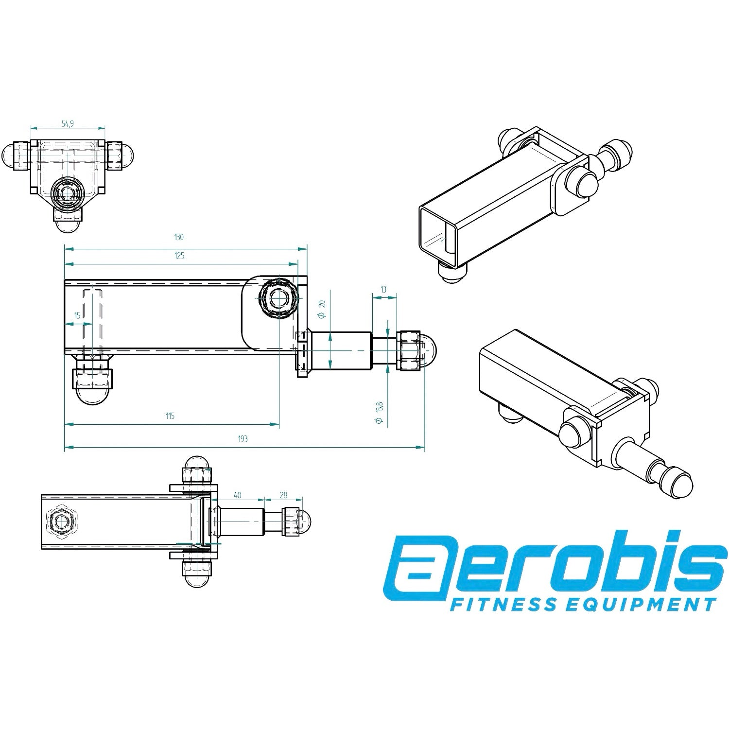 Wall Rail - Fast height adjustment for revvll and Kinetic Trainer - aerobis fitness - NooMii