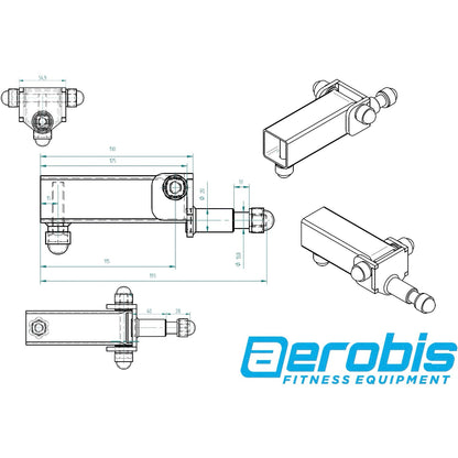 Wall Rail - Fast height adjustment for revvll and Kinetic Trainer - aerobis fitness - NooMii