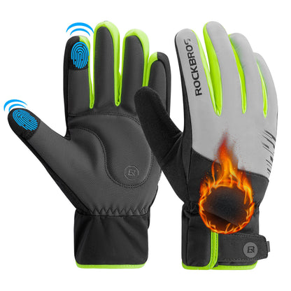 Winter Fahrradhandschuhe Touchscreen Warm Winddicht - Fahrradhandschuhe ROCKBROS - EU - NooMii